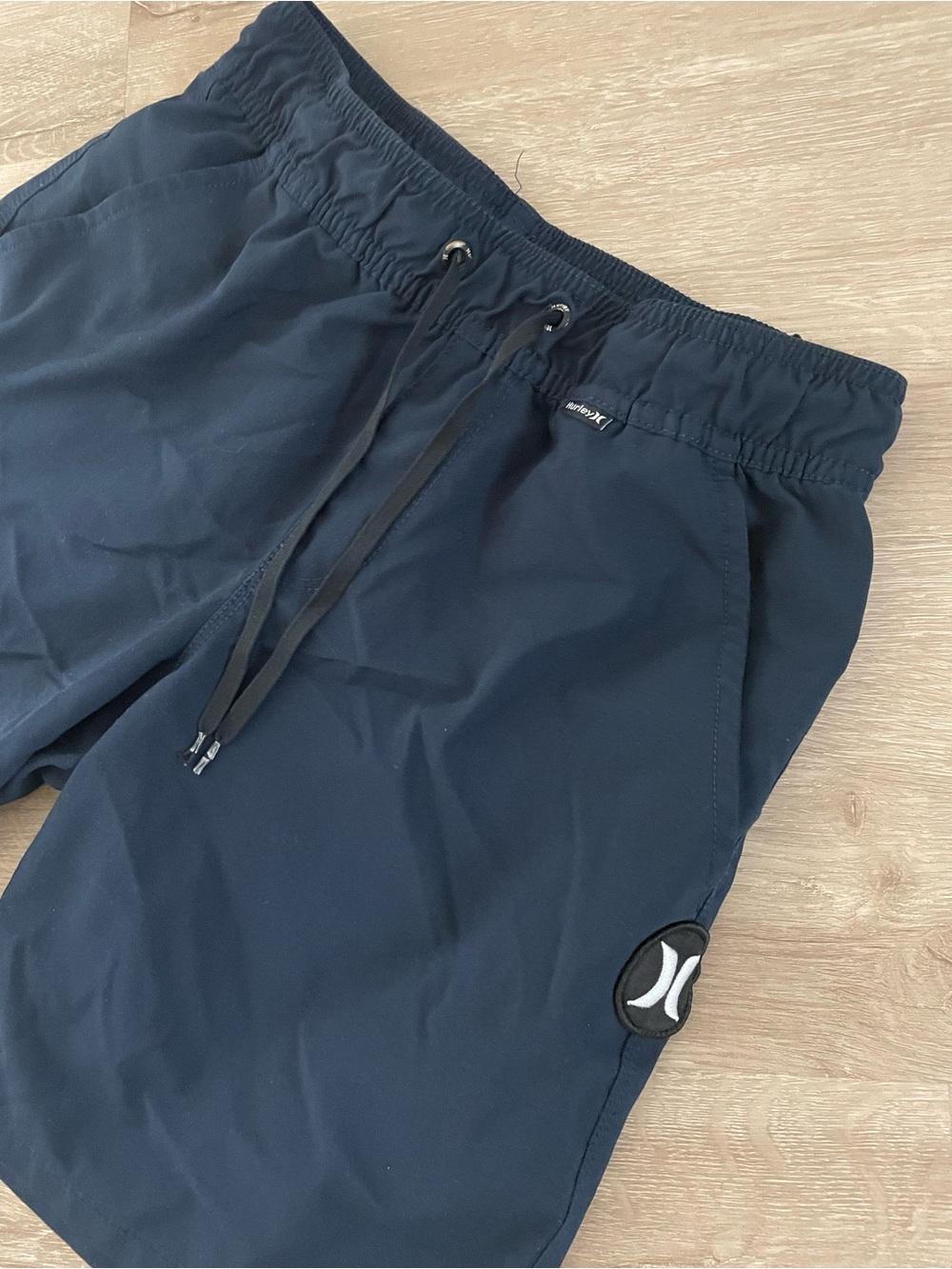 Hurley Boys Navy Drawstring Elastic Waist Shorts Size M - Picture 3 of 5